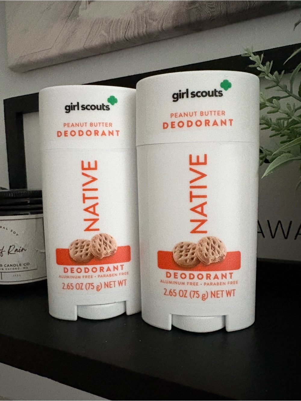 Native x Girl Scouts Peanut Butter Deodorant - 2 count.